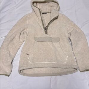 North Face Cream Fleece Hoodie